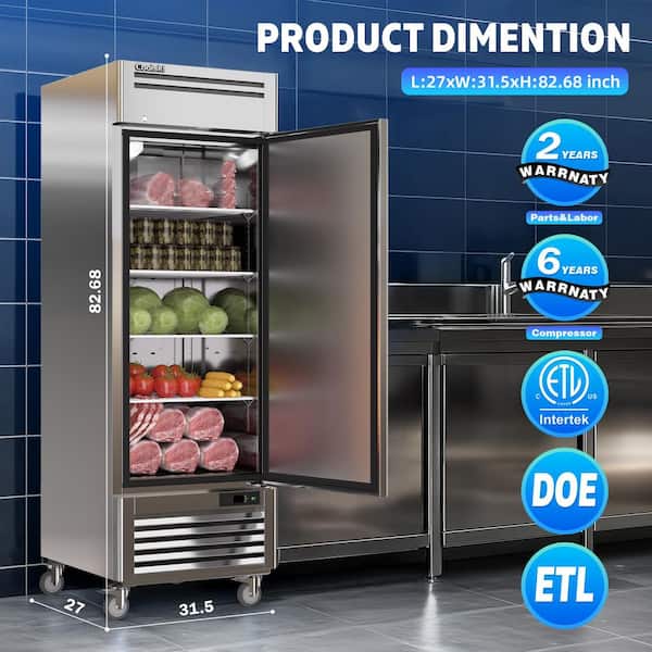 Coolski 27 in. 19.32 cu. ft. Auto / Cycle Defrost Commercial