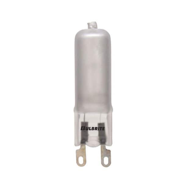 Bulbrite 25-Watt Soft White Light T4 (G9) Bi-Pin Screw Base Dimmable Frost Mini Halogen Light Bulb(5-Pack)