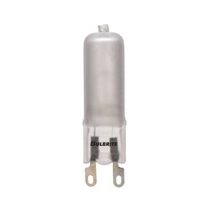 Halogen Mini 40-Watt T4 Light Bulb with Bi-Pin (G9) Base, Frost, 2900K, (5-Pack)