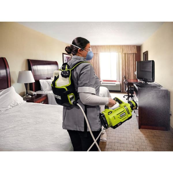 RYOBI ONE+ 18V Cordless Electrostatic Gal. Sprayer w/ Extra Gal.  Replacement Tank, (2) 2.0 Ah Batteries, and (1) Charger P2870-1G The Home  Depot