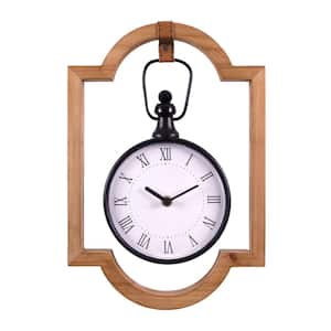 10 in. Beige Farmhouse Liam Wall Clock