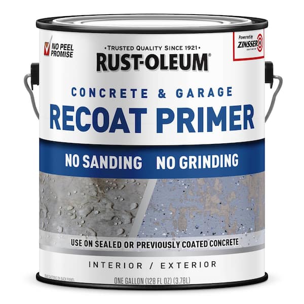 Rust-Oleum 1 Gallon Gray Concrete and Garage Interior/Exterior Water Based Recoat Primer (2-Pack)