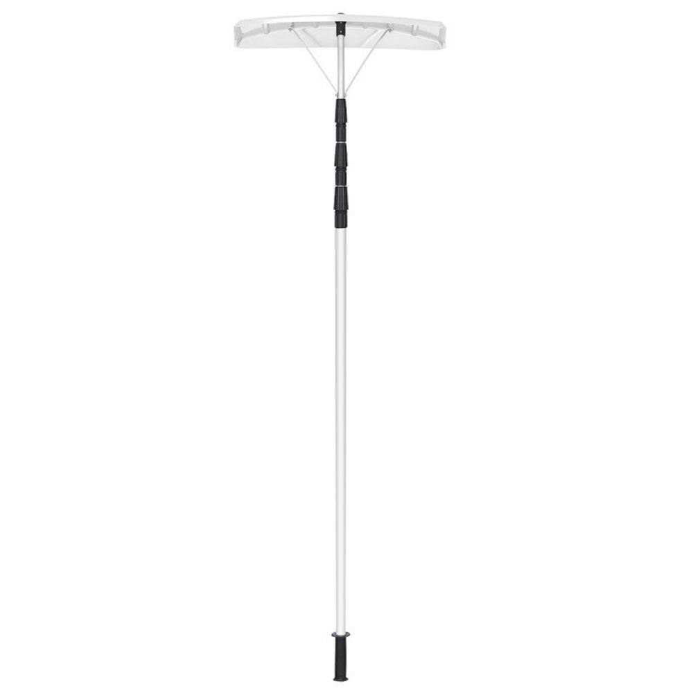 Poly Snow Rake dubbin 252 in. Aluminum Large Poly Blade Telescoping Snow Roof Rake ...