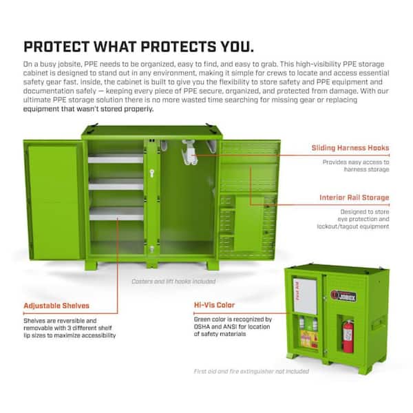 Crescent JOBOX 60 in. W x 30 in. D x 60 in. H Onsite PPE Storage
