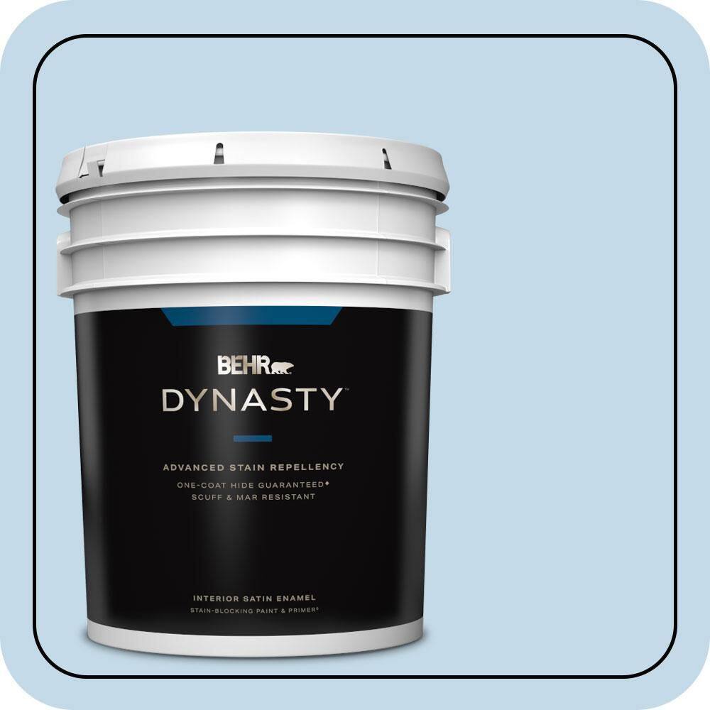 5 gal. Home Decorators Collection #HDC-CT-15 Summer Sky Satin Enamel Interior Stain-Blocking Paint and Primer price history on PriceWatchPro