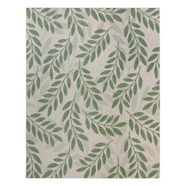 Gertmenian Paseo Faiza Palm 6 ft. x 9 ft. Floral Indoor/Outdoor Area Rug