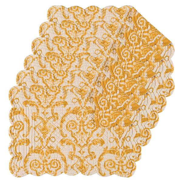 C & F Home Florence Yellow Placemat (Set of 6)