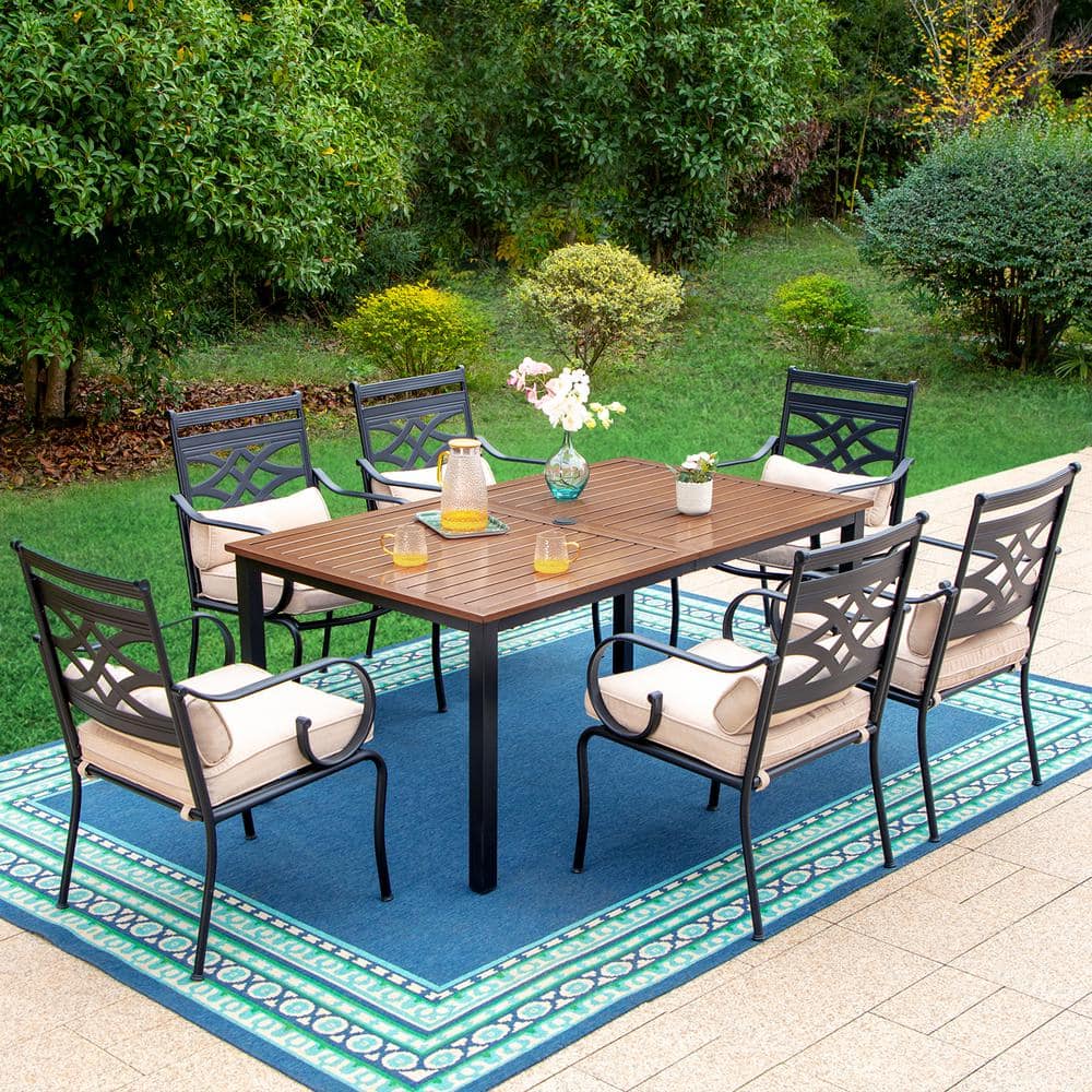 phi-villa-7-piece-metal-outdoor-dining-set-with-brown-rectangular-table