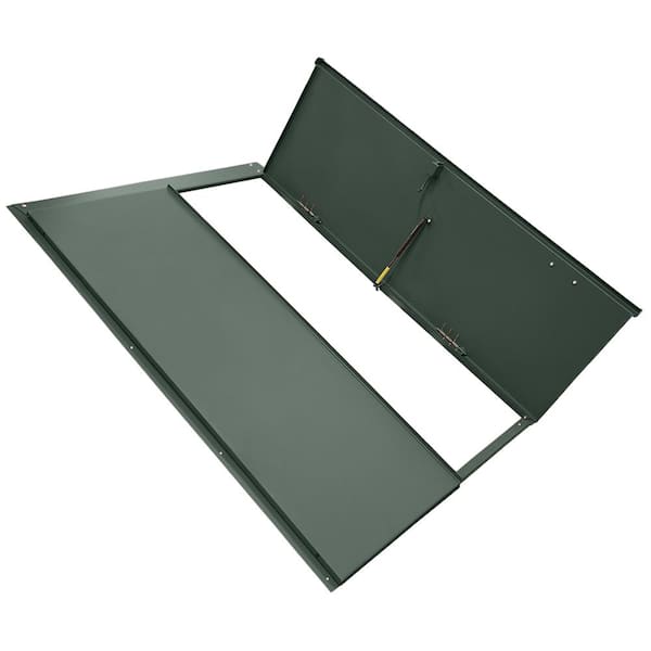 Bilco Classic Series BR-3 51.1875 in. x 74.5 in. x 2.625 in. Green Powder Coated Steel Replacement Cellar Door