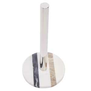Marble Counter Mount White Paper Towel Holder