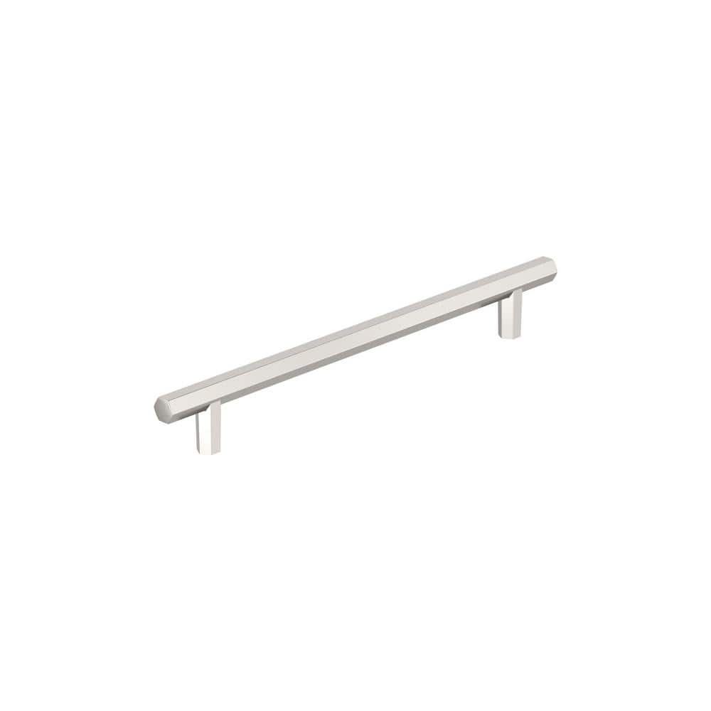 Caliber 7-9/16 in. (192mm) Modern Polished Nickel Bar Cabinet Pull price history on PriceWatchPro