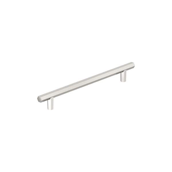Caliber 7-9/16 in. (192mm) Modern Polished Nickel Bar Cabinet Pull