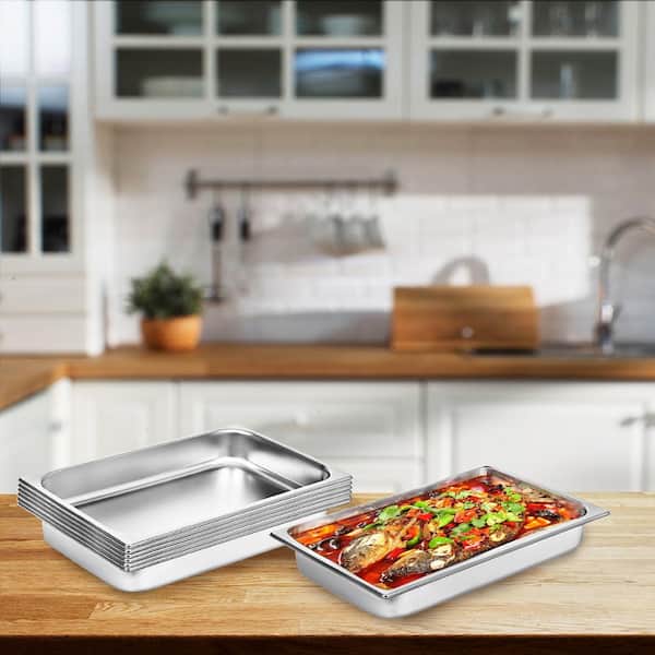 Aluminum Pans (20 Pack) Full Size Disposable Roasting Heavy Duty Catering  Pans, Large Food Containers for Prepping, Catering, Chafing Trays for