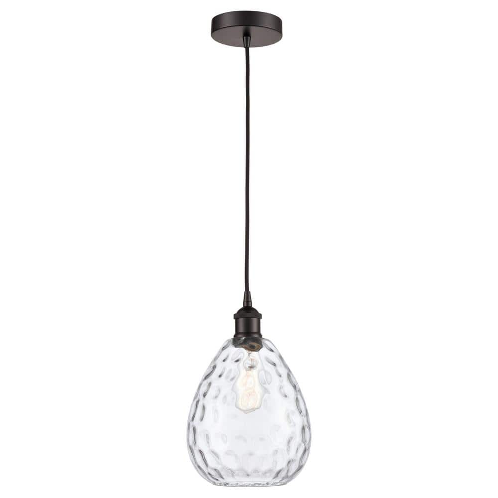 Waverly 60-Watt 1-Light Oil Rubbed Bronze Standard Mini Pendant Light with Clear Glass Shade, No Bulbs Included price history on PriceWatchPro