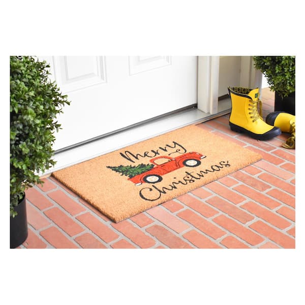 Calloway Mills Winter Wonderland 24 in. x 36 in. Coir Door Mat