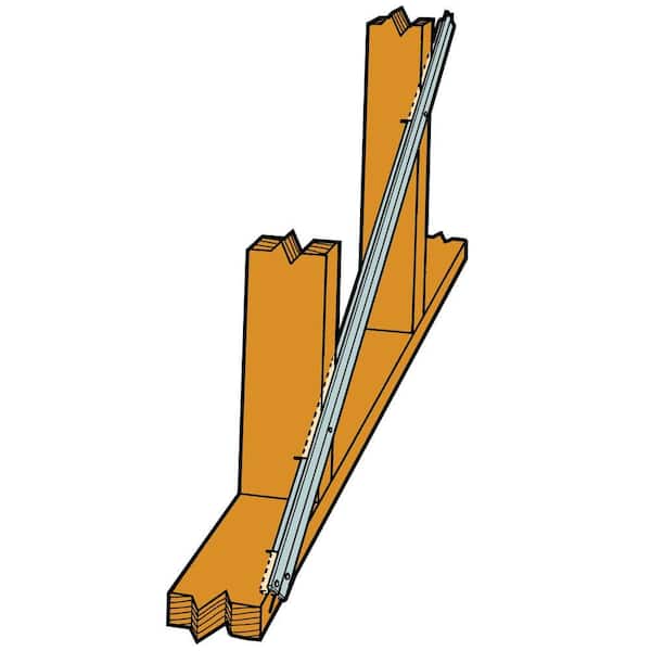 Simpson Rcwb Simpson Strong-Tie TWB12 11 ft 4 in. Galvanized Steel Wall Bracing ...