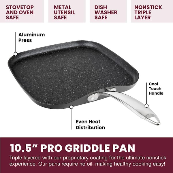 Sensarte Granite Stone Nonstick Griddle Grill Pan