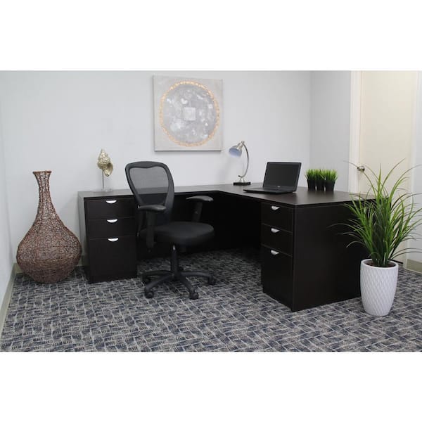 BOSS Office Products Black Modern Styled Mesh Desk Chair B6508