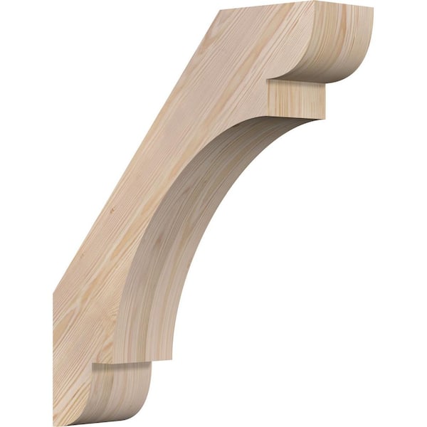 5 1/2"W x 22"D x 26"H Olympic Smooth Knee Brace, Douglas Fir