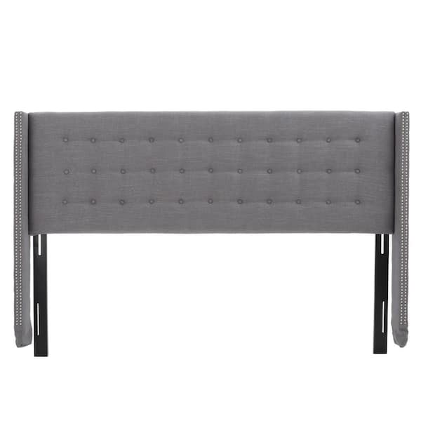Noble House Kendrah Dark Grey King Headboard