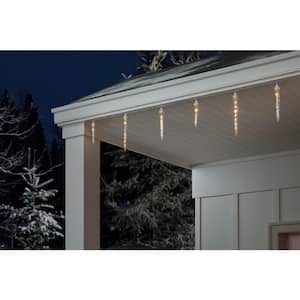 8 Light White Shooting Star Icicle Classic Light String Set