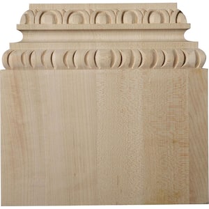 8-in BW x 5-7/8-in Top Width x 2-3/8-in D x 7-7/8-in H, Chesterfield Base Plinth, Maple (2-Pack)