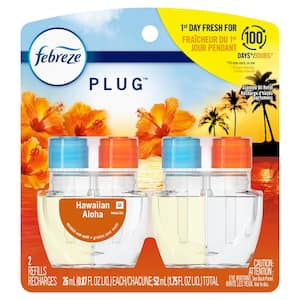 Noticeables 0.879 oz. Hawaiian Aloha Dual Scented Oil Plug-In Automatic Air Freshener Refill (2-Count)