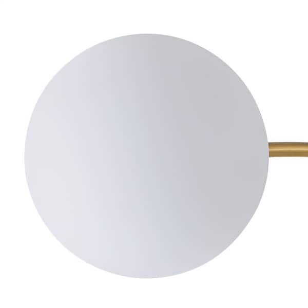 HUOKU Ceder 16-Light 43 in.W Gold Mid-Century Semi-Flush Mount