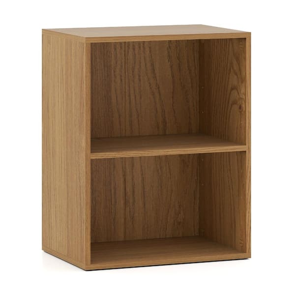 Bunpeony 2-Cube Bookcase Floor Standing Open Bookshelf with 5