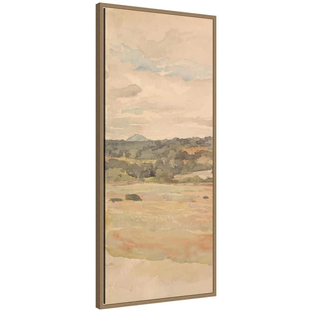 "Sylvie ""Sugar Loaf Mountain Thomas Sully"" by Nostalgia Prints Landscape Framed Canvas Art Print 40 in. x 18 in." price history on PriceWatchPro