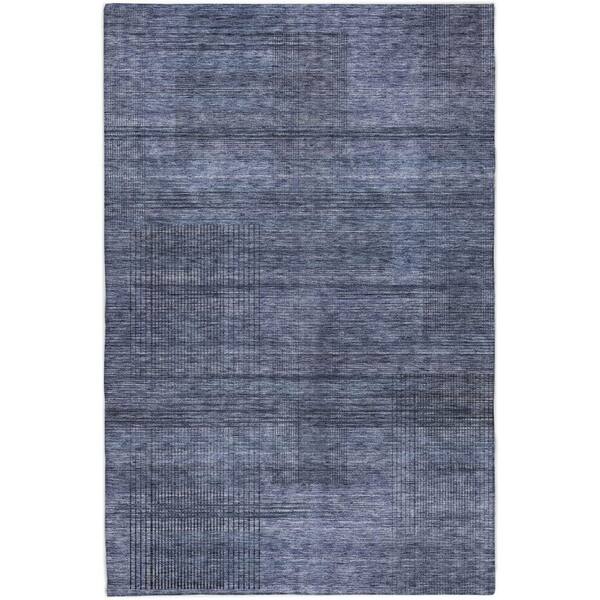 Dream Shag Premium Machine Washable Abstract ADS820 Navy 10 ft. x 14 ft. Area Rug