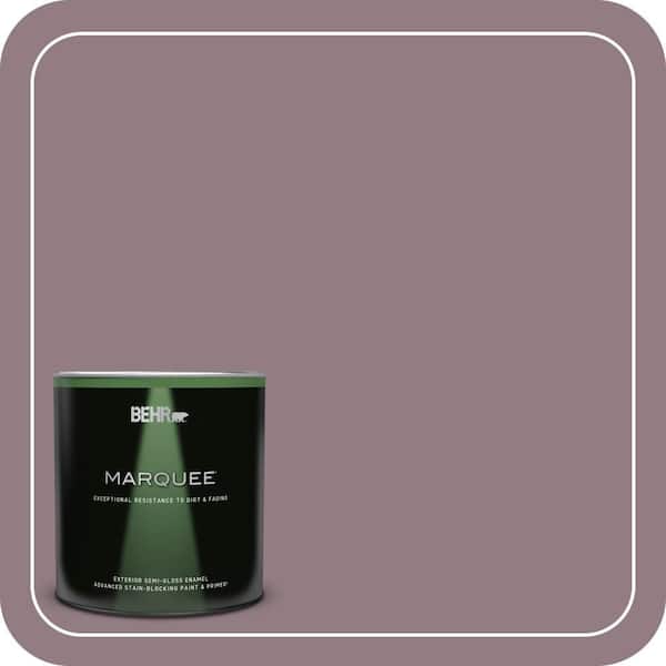 BEHR MARQUEE 1 qt. #100F-5 Gypsy Magic Semi-Gloss Enamel Exterior Paint & Primer