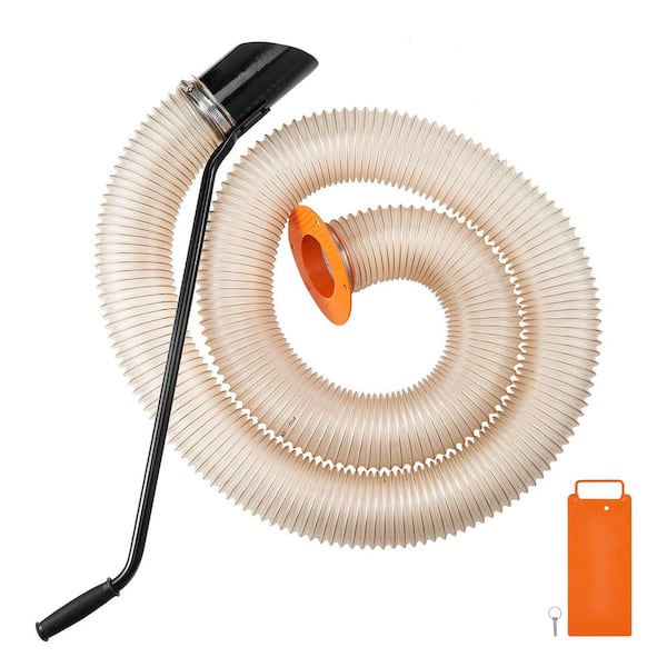 SKYSHALO Wood Chipper Shredder Mulcher Leaf Vacuum Kit, 4.3 in. x 13.1 ft. Heavy Duty Universal Woodchipper Accessory