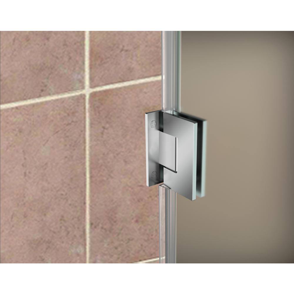 Belmore 55 x 72 Frosted Tempered Glass Frameless Shower Door