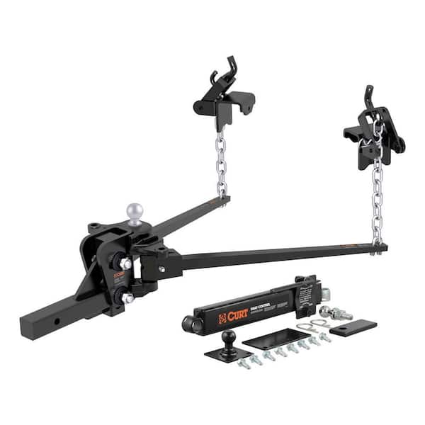 CURT Short Trunnion Bar Weight Distribution Hitch Kit, 2 in., Universal (10K - 15K lbs., 28-3/8 in. Bars)