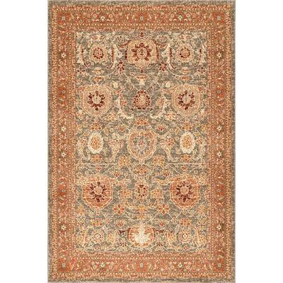 nuLOOM Geraldine Persian Olive 9 ft. x 12 ft. Area Rug KSRS09A-9012