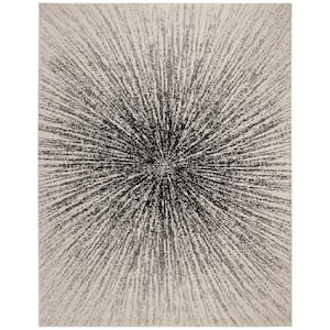 Evoke Black/Ivory 9 ft. x 12 ft. Geometric Area Rug