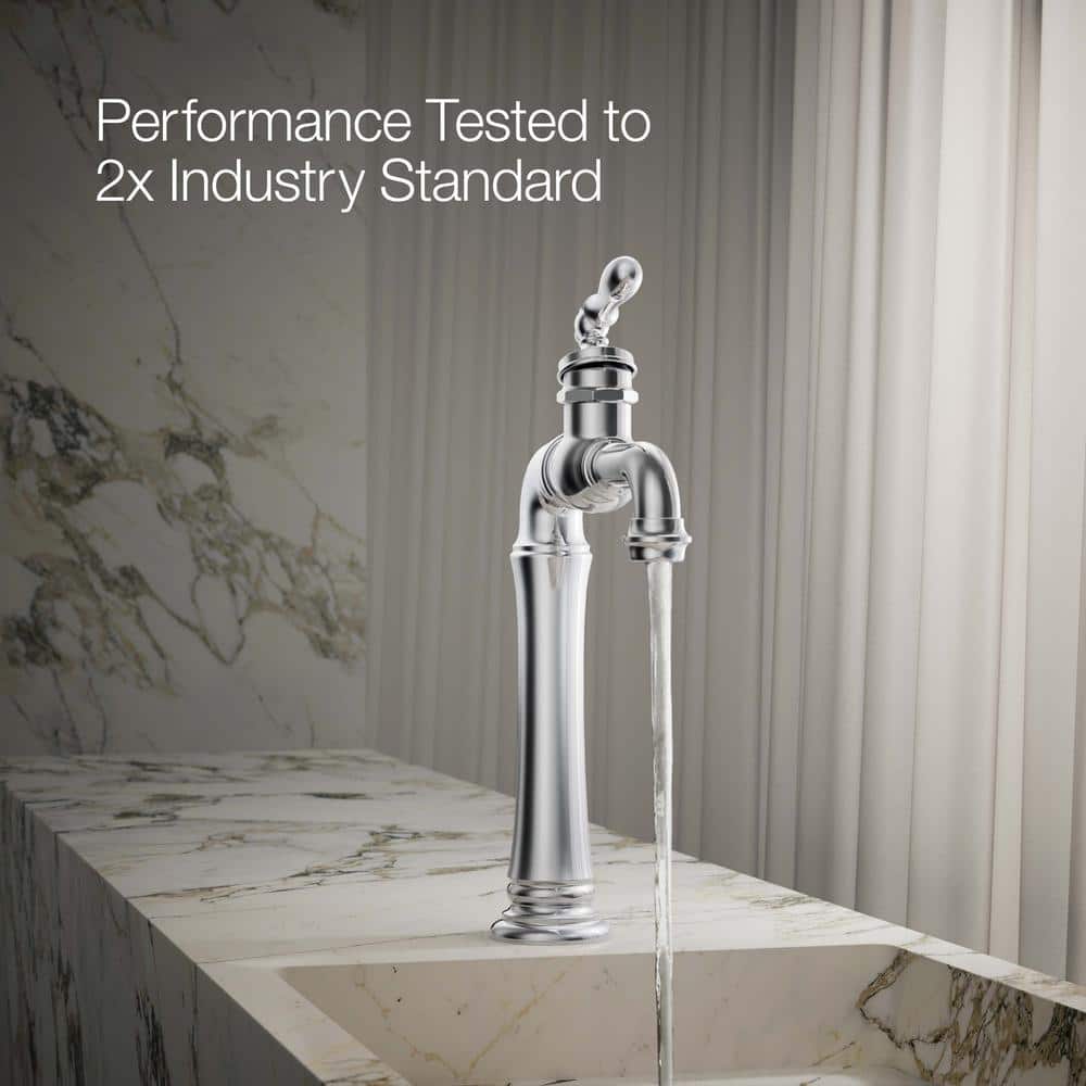 Artifacts Polished Chrome Single-Handle Modern Bathroom Faucet