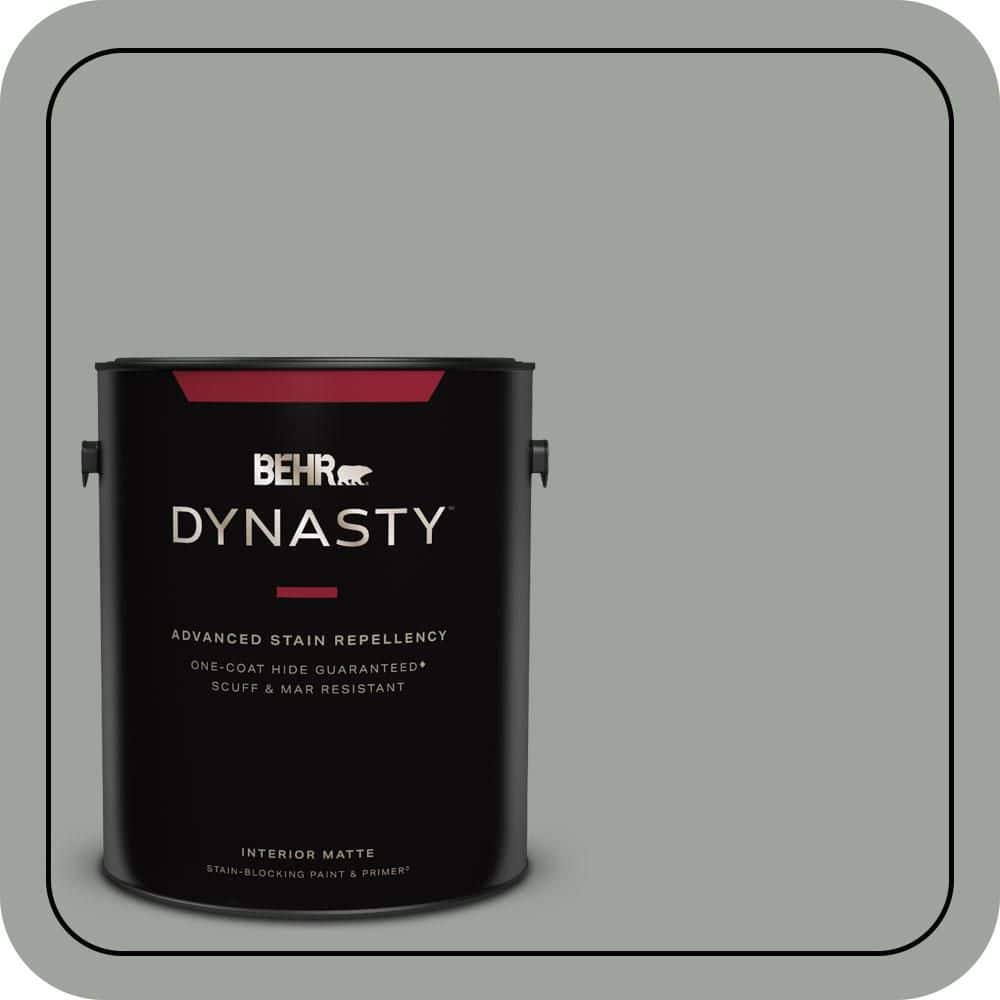 1 gal. #710F-4 Sage Gray One-Coat Hide Matte Interior Stain-Blocking Paint & Primer price history on PriceWatchPro