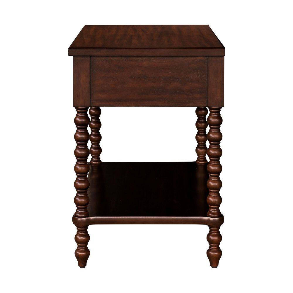 Beckett Morocco Brown 1 Drawer 32 in. W Large Nightstand - thumbnail 2