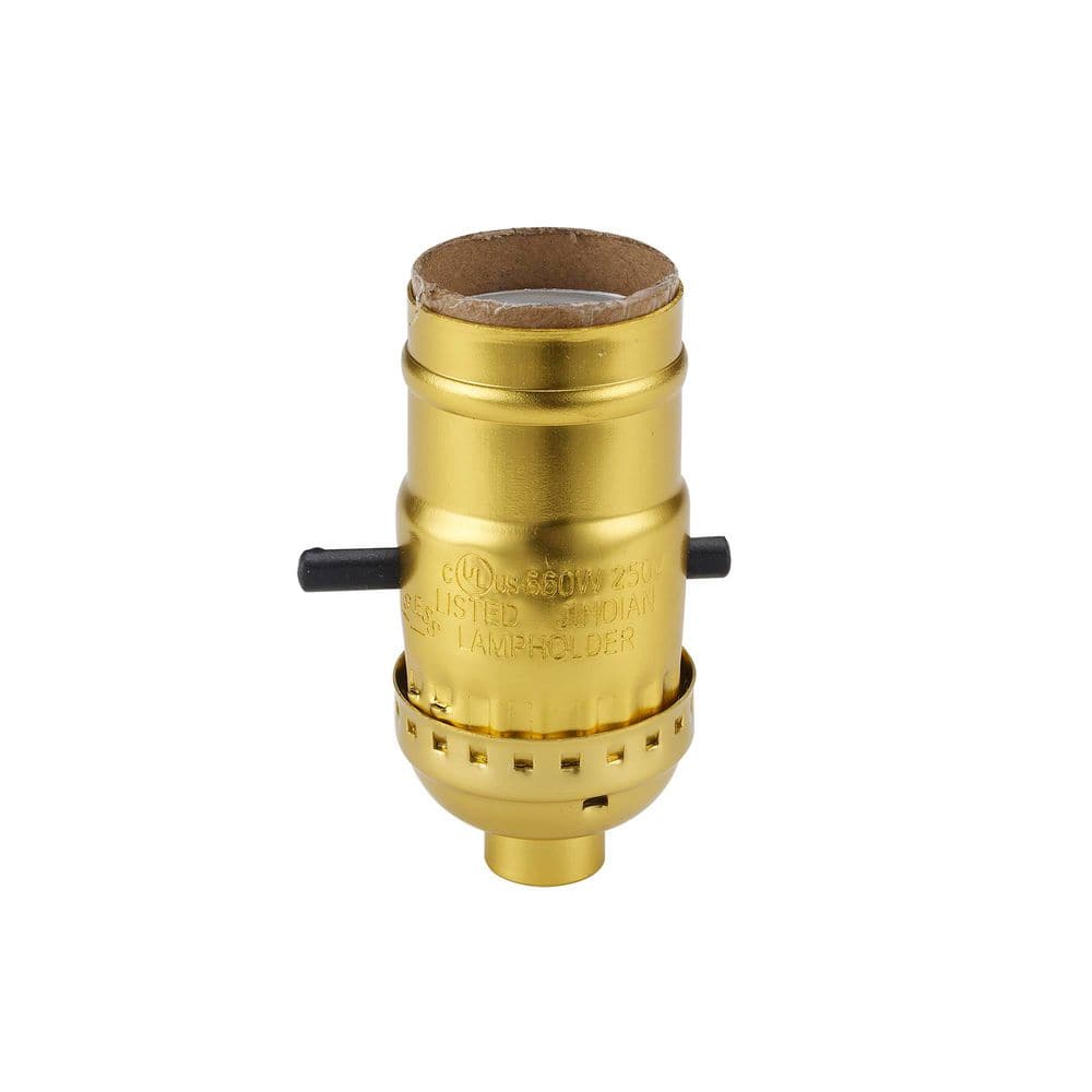Bel Air Lighting 2.75 in. Standard Base Brass Lamp Socket with Push ...