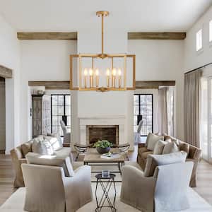 Magic Home 6-Light Urban Industrial Vine-Style Round Chandelier