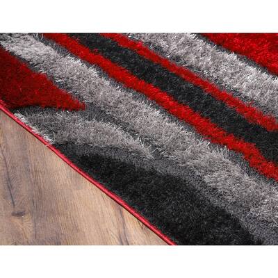 Red 8 X 10 Area Rugs The, Red Black Gray And White Area Rug