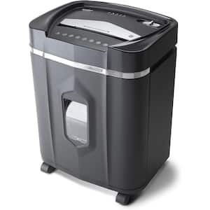 12-Sheet Micro-Cut Paper/CD and Credit Card/High Security Shredder with 60-Minute. Continuous Run Time in Black