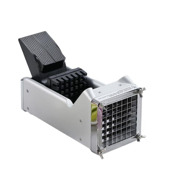 Stainless Steel Blade French Fry Cutter for Potatoes, Carrots, Cucumbers, Home Use, 1/2 in. Strips