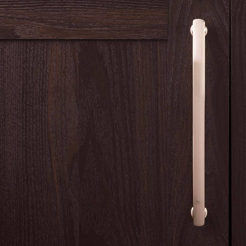 American Diner Satin Nickel Arch Cabinet Pulls with Mounting Hardware