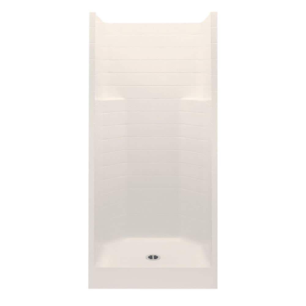 Everyday Textured Tile Design 42 in. x 34 in. x 76 in. 1-Piece Shower Stall