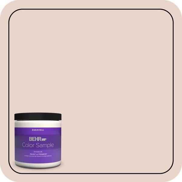 BEHR PREMIUM PLUS 8 oz. #S190-1 Seaside Villa Eggshell Enamel Interior Paint & Primer Color Sample