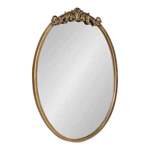 Arendahl Oval Gold Traditional Accent Framed Wall Mirror (24 in. H x 18 in. W)