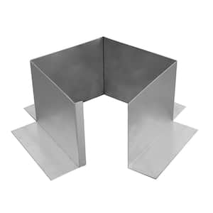 6 in. x 6 in. x 5 in. Tall Aluminum Open Pitch Pan Flashing with Open Bottom